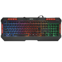 Игровая клавиатура HIPER KG401 Inspire {Мебранная, 104к, кабель 1.5м, подсветка, USB}