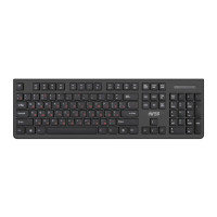 Проводная клавиатура HIPER OK-4000 {Мебранная, 104к, Fn, ноутбучные кнопки, кабель 1.5м, USB}