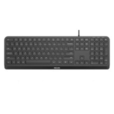 Philips Проводная Клавиатура SPK6207BL USB 2.0 104 клав русская заводская раскладка, чёрный