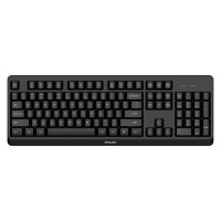 Philips Беспроводная Клавиатура SPK6307BL 2.4GHz 104 клав, русская заводская раскладка, чёрный Чёрный