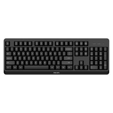 Philips Беспроводная Клавиатура SPK6307BL 2.4GHz 104 клав, русская заводская раскладка, чёрный Чёрный