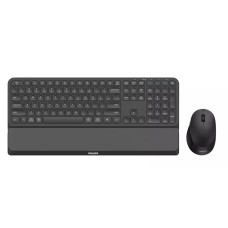 Philips Беспроводной Комплект SPT6607B (Клавиатура SPK6607B + Мышь SPK7607B) 2,4 GHz , Bluetooth 3.0/5.0 Black 110 клав/7 кнопки 800-3200dpi, русская заводская раскладка, чёрный
