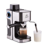 FIRST FA-5475-2 Black-Bruched Кофеварка Espresso , 800 Вт, 4 бар, 0.6 л, капучинатор,Black-Bruched