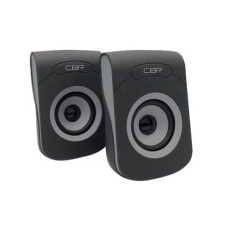 CBR CMS 366 Grey, Акустическая система 2.0, питание USB, 2х3 Вт (6 Вт RMS), материал корп. пластик, покрытие "софт-тач", 3.5 мм лин. стереовход, регул. громк., длина кабеля 1,2 м, цвет чёрный-серый