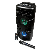 Dialog Oscar AO-20 - акустические колонки 1.0, 30W RMS, беспроводной микрофон, BT+FM+USB+SD+LED