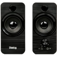 Dialog Stride AST-17UP - акустические колонки 2.0, 10W RMS, PhoneOut, Mic In, черные, питание от USB