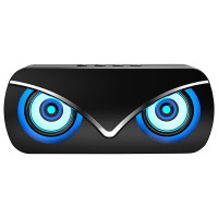 QUMO Hawk (ВТ 0051), BT5.0, 10Вт, FM, MicroSD, USB, AUX, подсветка, 1500мА-ч