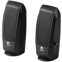 Logitech S120 Black 980-000010 {Колонки 2.0, 2x1.15W, 50 Гц – 20 кГц, гнездо для наушников, OEM}