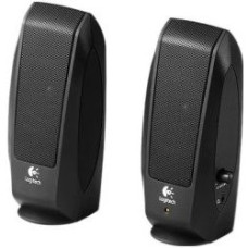 Logitech S120 Black 980-000010 {Колонки 2.0, 2x1.15W, 50 Гц – 20 кГц, гнездо для наушников, OEM}