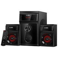 SVEN (AC) MS-302, черный (40 Вт, FM-тюнер, USB/SD, дисплей, ПДУ)