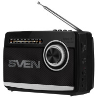 Радиоприемник портативный Sven SRP-535 черный USB SD/microSD