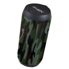 SVEN PS-210, камуфляж, акустическая система 2.0, мощность 2x6 Вт (RMS), Waterproof (IPx6), TWS, Bluetooth, FM, USB, microSD, встроенный аккумулятор