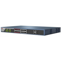 HIKVISION DS-3E0318P-E(B) 16 RJ45 100M PoE с грозозащитой 6кВ