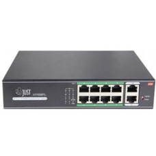 Just JT-H1108WD Неуправляемый 10 портовый PoE коммутатор в металлическом корпусе