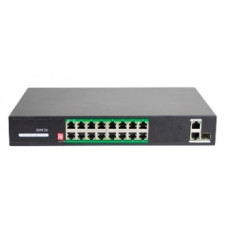 Just JT-H1016WD Неуправляемый 18 портовый PoE коммутатор в металлическом корпусе