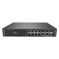 Just JT-POE31108PFM Интеллектуальный управляемый 10 портовый PoE коммутатор L2 уровня
