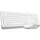 Комплект проводной A4Tech Fstyler F1010 White/Grey