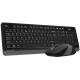 Комплект беспроводной A4Tech Fstyler FG1010 Black/Grey