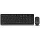 Комплект беспроводной A4Tech Fstyler FG1010 Black/Grey