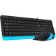 Комплект проводной A4Tech Fstyler F1010 Black/Blue