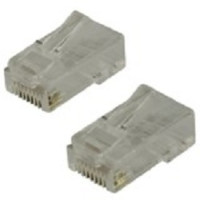 5bites US070A (US007A) Коннектор RJ-45 8p8c, зол.напыление, со вставкой (1шт)