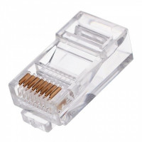 Gembird Вилка RJ-45 (8P8C) универсальная. кат.5e. со сквозным отверстием (10 шт.) (LC-PTU-01/10)