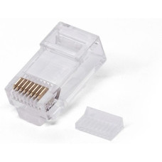 Filum FL-NA-PLUG6-2 Коннектор RJ-45, 6 кат., со вставкой, 8p8c, 30 мкм, универсальный, для одножильного и многожильного кабеля, уп/100 шт