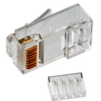 Neomax P88RB03V2I-1 коннектор UTP RJ45 под однож. кабель (со вставкой), Кат.5e (1шт.)