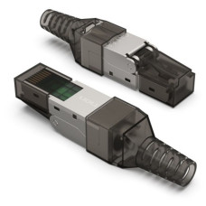 Разъем Vention IDIH0 полевой заделки RJ-45 (8P8C) под витую пару, для одножильного кабеля кат. 6а