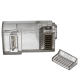 Коннектор RJ45 8p8c со вставкой <> . 10шт