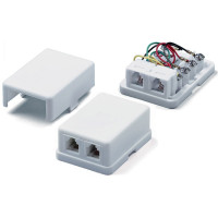 Розетка телефонная <> RJ-11 6p4c двойная