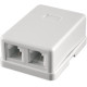 Розетка телефонная <> RJ-11 6p4c двойная