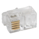 Коннектор телефонный 4p4c <> RJ11 10шт