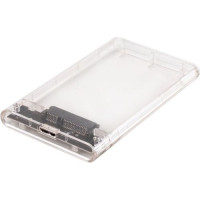 AgeStar USB 3.0 Внешний корпус 2.5" SATAIII HDD/SSD AgeStar 3UB2P4 (TRANSPARENCY) пластик, прозрачный {50} (672691)(17312)