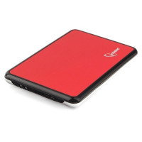 Gembird EE2-U3S-61 Внешний корпус 2.5" красный металлик, USB 3.0, SATA, нержавеющая сталь
