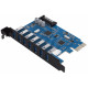 Контроллер Orico PVU3-7U PCIe to 7 port USB 3.0