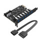 Контроллер Orico PVU3-7U PCIe to 7 port USB 3.0