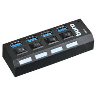 Buro BU-HUB4-U3.0-L Разветвитель USB 3.0 4порт. черный (389737)