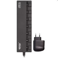 HUB GR-388UAB Ginzzu USB 3.0/2.0 7 port + adapter