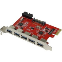 ORIENT VA-3U5219PE OEM Контроллер PCI-Ex, USB 3.0 (USB 3.1 Gen1) 5ext/2int (19-pin) port, VIA VL805+VL813 chipset, разъем доп.питания, oem