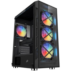 1STPLAYER FIREBASE XP-G / ATX, TG / 4x120mm LED fans inc. / XP-G-BK-4F1