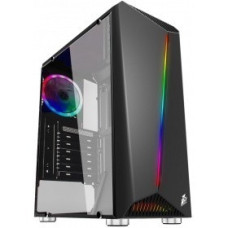 1STPLAYER R3-1R1 Корпус RAINBOW R3 / ATX, tempered glass side panel / 1x 120mm LED fan inc. / R3-1R1
