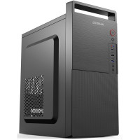 Корпус Digma DC-MATX101-U2 черный без БП mATX 1x80mm 2x120mm 2xUSB2.0 audio