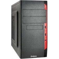 Exegate EX272737RUS Корпус MinitowerQA-410 Black, mATX, <без БП> 2*USB, Audio