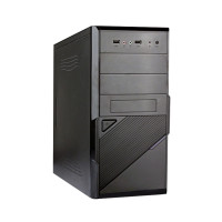 Exegate EX284020RUS Корпус Minitower BA-201 Black, mATX, <AA400, 80mm>, 2*USB, Audio