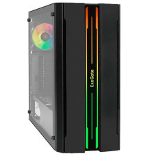 Exegate EX292733RUS Корпус Miditower ExeGate EVO-5020-NPX500 (ATX, 500NPX 12см, с окном, 1*USB+1*USB3.0, HD аудио, 1 вент. 12см с RGB подсветкой)