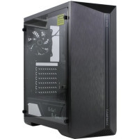 GameMax SHINE MFG.G517 Корпус (ATX, Черн., Зак. стек.,USB3.0, 1*120mm Rainbow вент+контрол..,без БП)