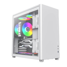 GameMax Корпус Spark Pro Full Black без БП (Midi Tower, ATX, Черный., USB3.0+Type C, Зак. стекло)