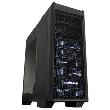 GameMax [G501X White Led] Luxury MFG G501X (Midi Tower, ATX,Черн.,Окно, USB3.0, внеш. SATA отсек (без БП)