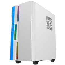 GameMax Корпус Brufen C3 WB без БП, MidiT, ATX, Бело-гол, Зак. стекл., USB 3.0, 1*120; 1*140мм вент.